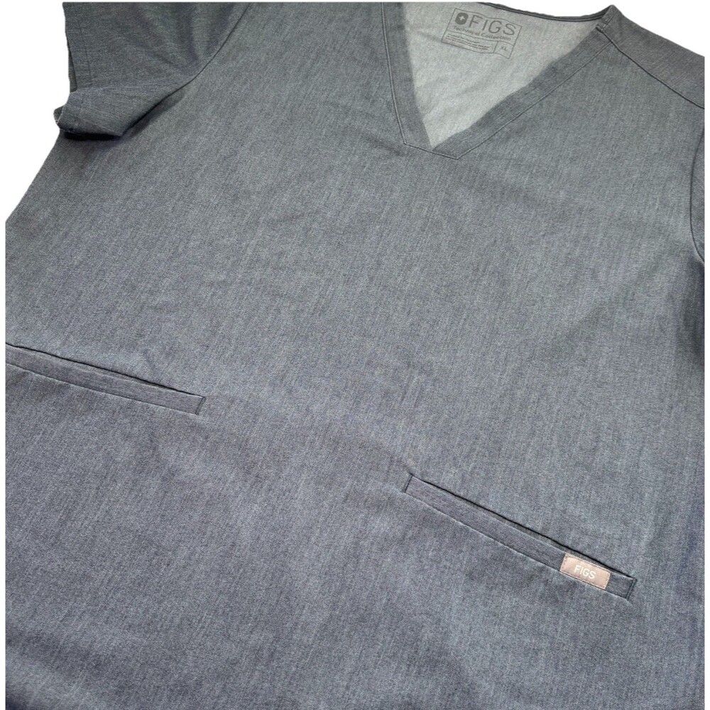 Figs Scrub Top Casma Three Pocket Scrub Shirt Women's Xl - Graphite - Picture 3 of 7